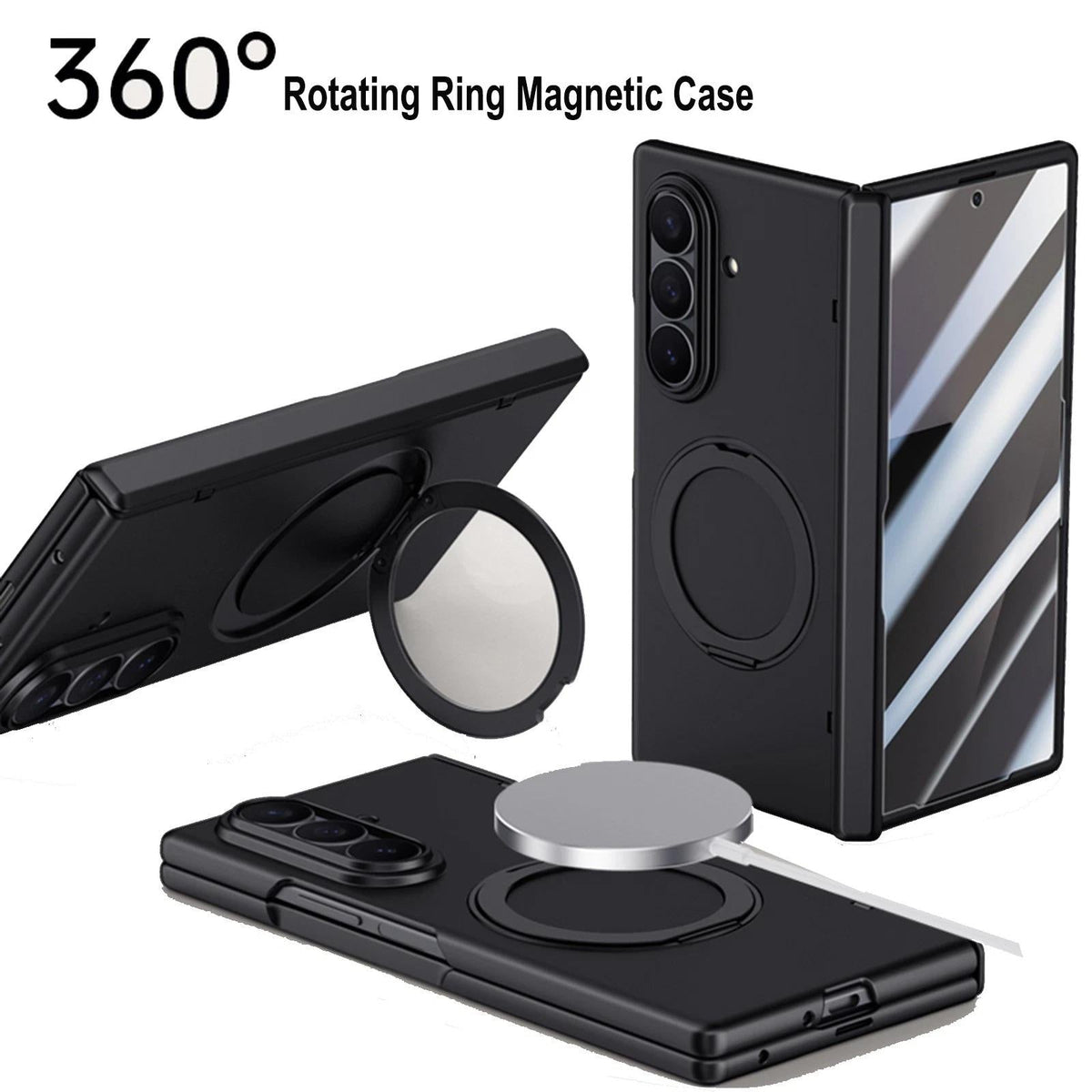 Magnetic Ring Stand Shockproof Case