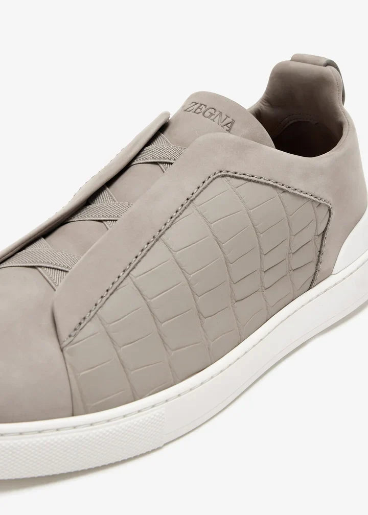 Croc Leather Triple Stitch SecondSkin