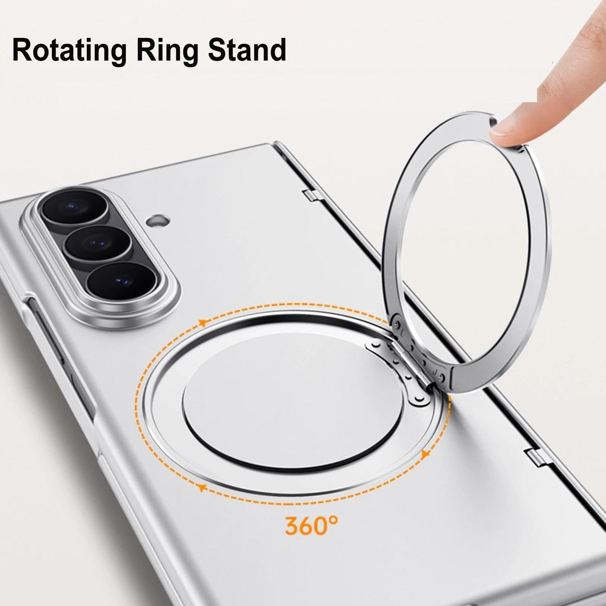 Magnetic Ring Stand Shockproof Case