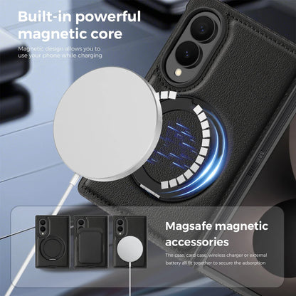 360° Magnetic Leather Ring Stand Case For Galaxy Z Fold 8 Series