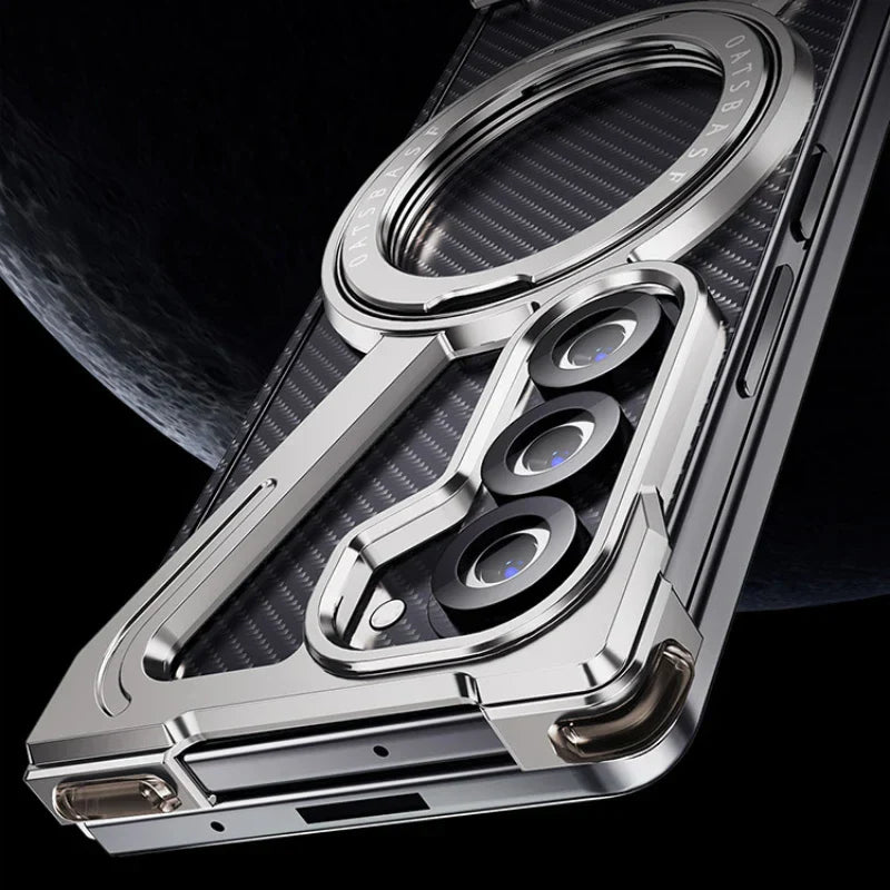 Z-Shape Magnetic Case with Metal Stand