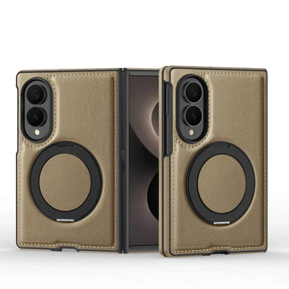 360° Magnetic Leather Ring Stand Case For Galaxy Z Fold 8 Series