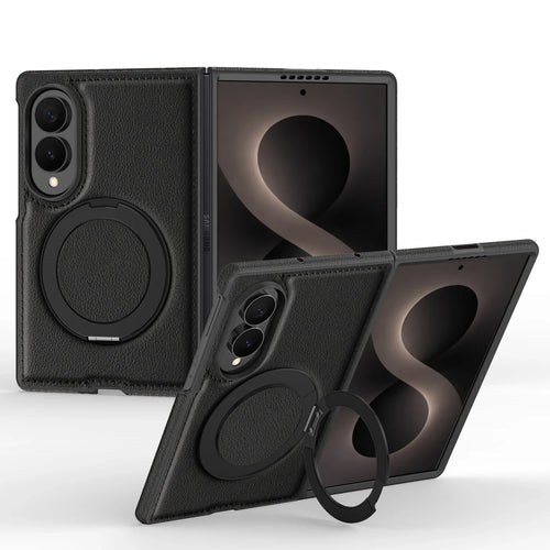 360° Magnetic Leather Ring Stand Case For Galaxy Z Fold 8 Series