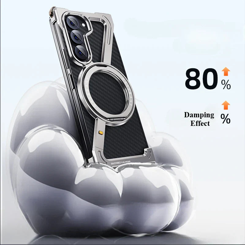 Z-Shape Magnetic Case with Metal Stand