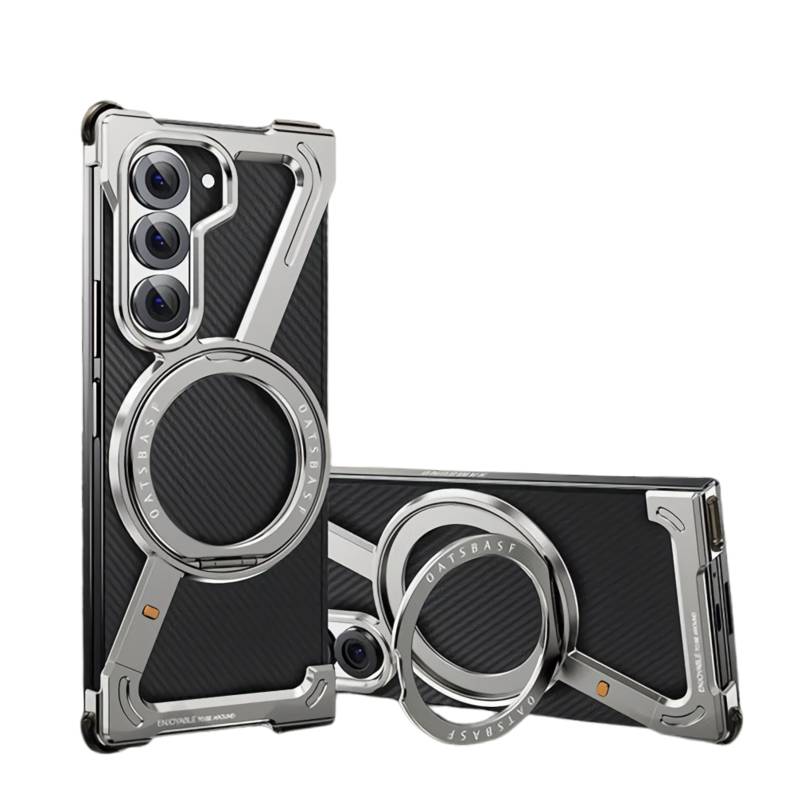 Z-Shape Magnetic Case with Metal Stand