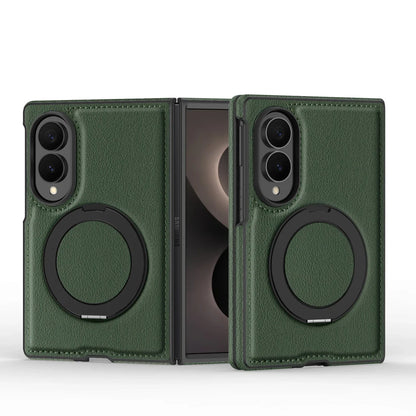 360° Magnetic Leather Ring Stand Case For Galaxy Z Fold 8 Series