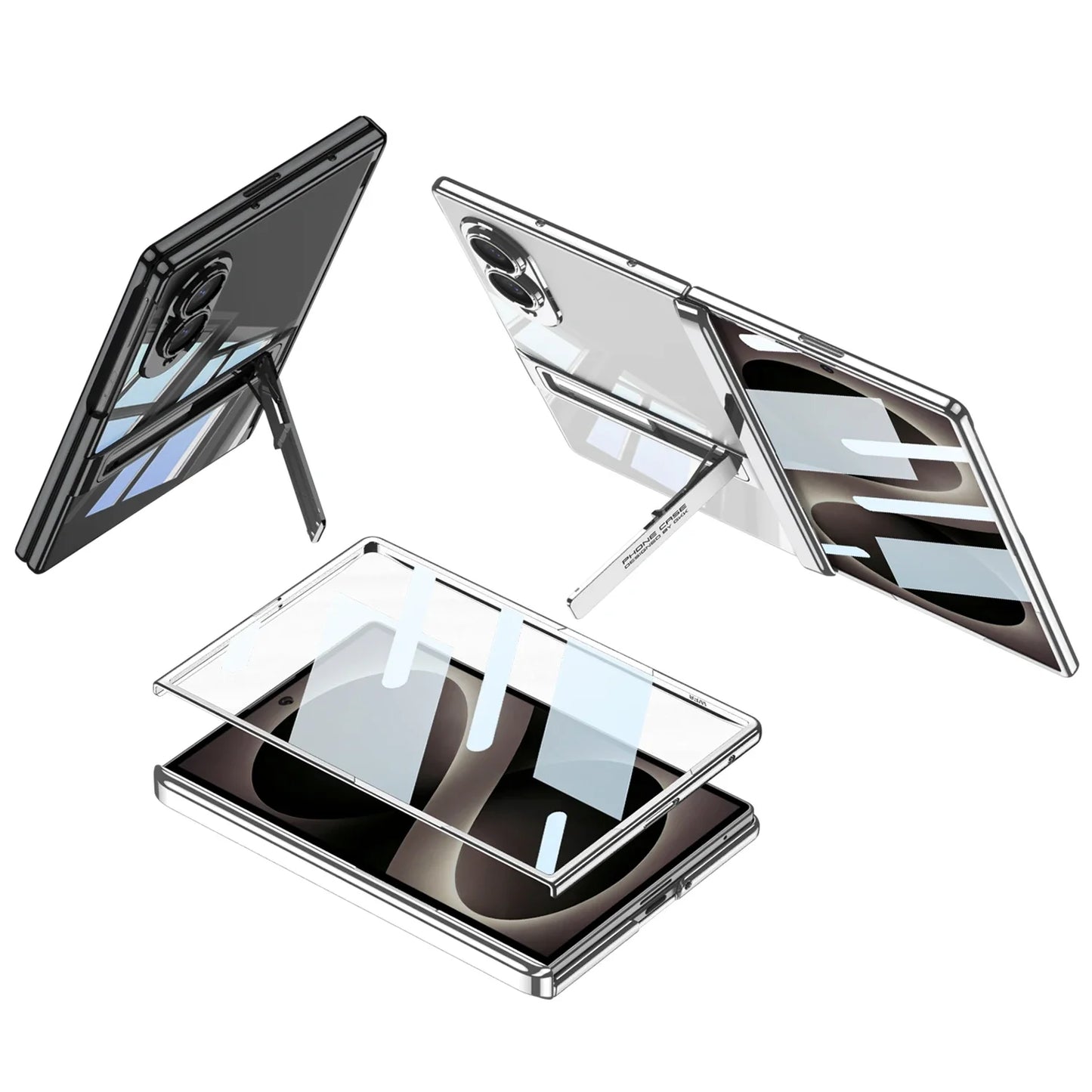 Crystal Clear Kickstand Case for Galaxy Z Fold 8