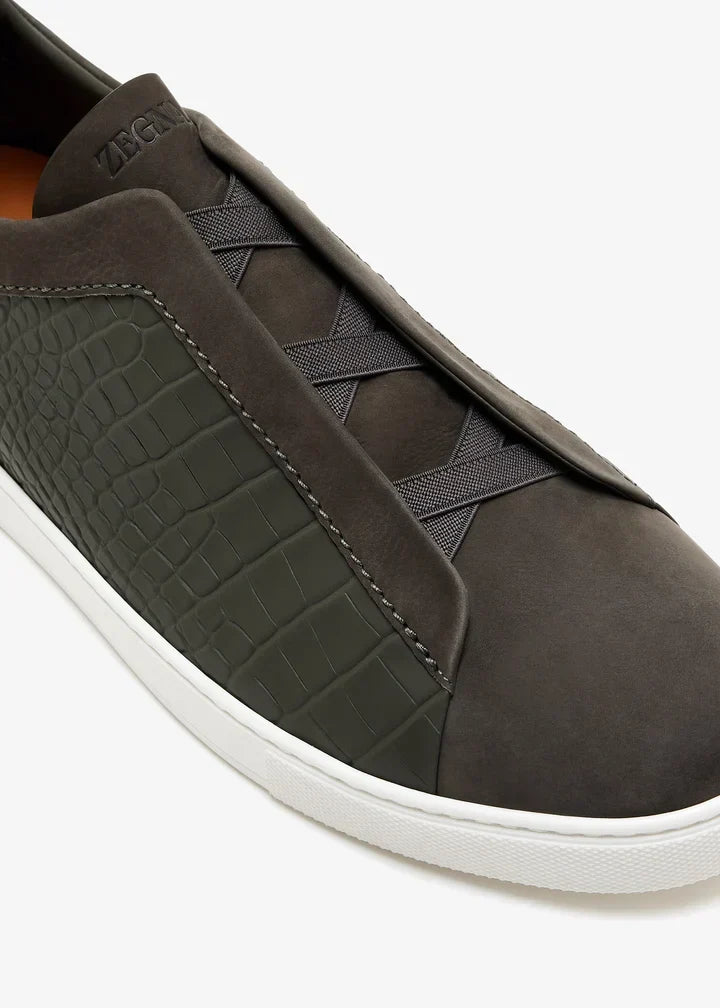 Croc Leather Triple Stitch SecondSkin