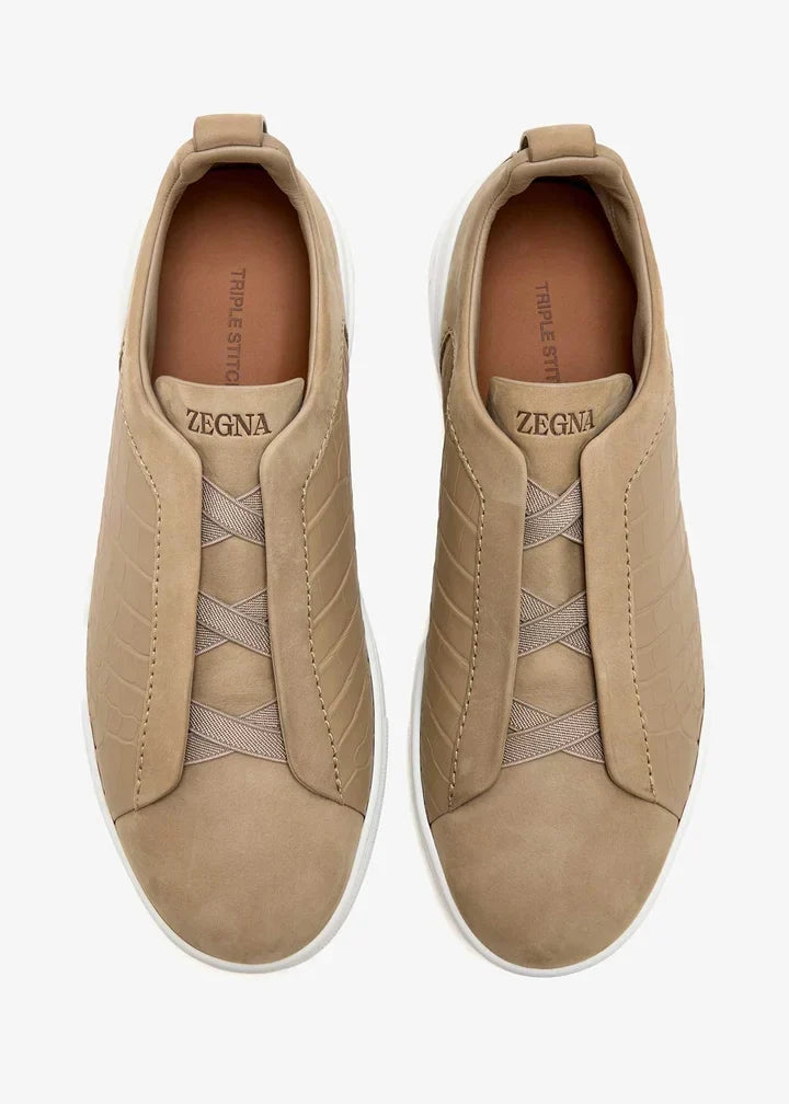 Croc Leather Triple Stitch SecondSkin