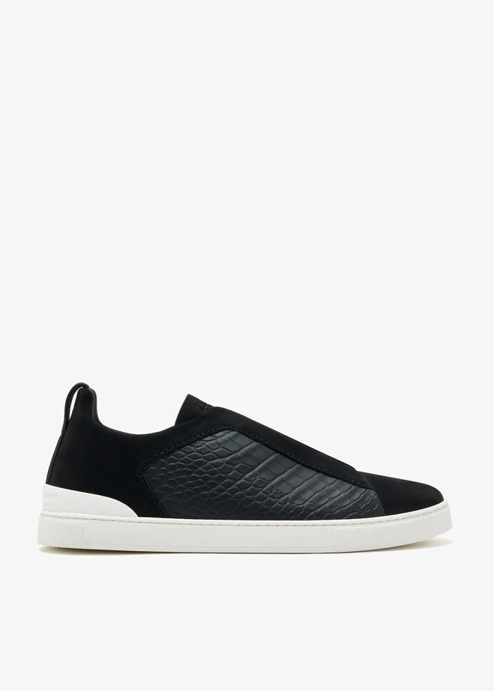 Croc Leather Triple Stitch SecondSkin